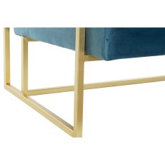 DKD Home Decor Kavč DKD Home Decor 8424001802340 Blue Golden Metal Modern 128 x 70 x 76 cm