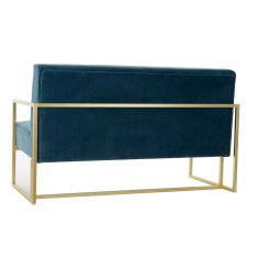 DKD Home Decor Kavč DKD Home Decor 8424001802340 Blue Golden Metal Modern 128 x 70 x 76 cm
