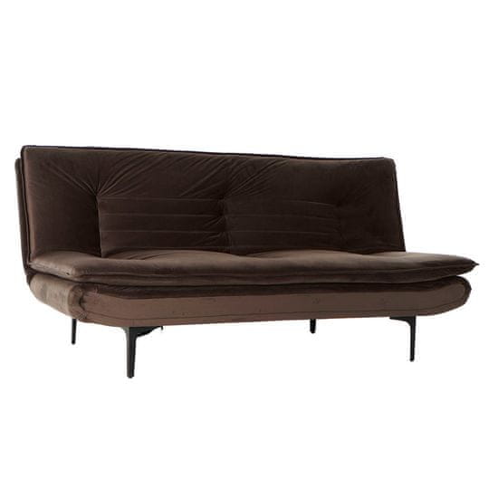 DKD Home Decor Sedežna garnitura DKD Home Decor Brown Multicolor Poliester Metal Vintage 180 x 88 x 83 cm