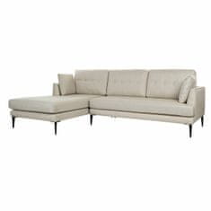 DKD Home Decor Sedežna garnitura DKD Home Decor bež poliester kovina (240 x 160 x 85 cm)