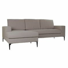 DKD Home Decor Sedežna garnitura DKD Home Decor Poliester Kovina Temno siva (240 x 160 x 85 cm)