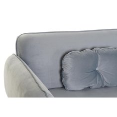 DKD Home Decor Kavč DKD Home Decor 200 x 85 x 80 cm Kovinski žamet Nebo modra Plastika Moderno