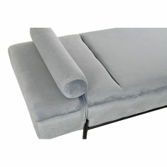 DKD Home Decor Chaise Longue kavč DKD Home Decor Black Sky blue Metal 140 x 59 x 42 cm