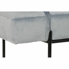 DKD Home Decor Chaise Longue kavč DKD Home Decor Black Sky blue Metal 140 x 59 x 42 cm