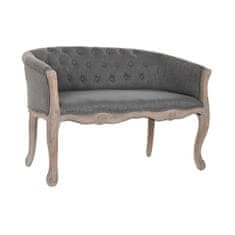 DKD Home Decor Kavč DKD Home Decor Poliester Gumijasti les Temno siva (107 x 61 x 71 cm)
