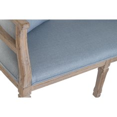 DKD Home Decor Kavč DKD Home Decor Modro platno Gumijasti les (122 x 69 x 72 cm)