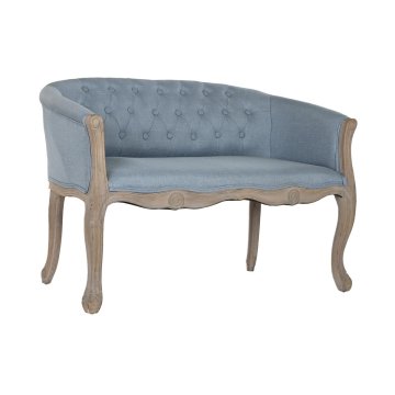 DKD Home Decor Kavč DKD Home Decor Modra Poliester Gumijasti les (107 x 61 x 71 cm)