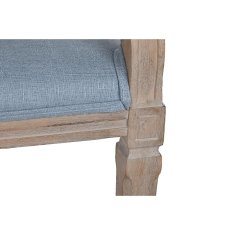 DKD Home Decor Kavč DKD Home Decor Modro platno Gumijasti les (122 x 69 x 72 cm)