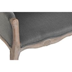 DKD Home Decor Kavč DKD Home Decor Poliester Gumijasti les Temno siva (107 x 61 x 71 cm)