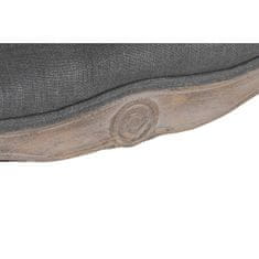 DKD Home Decor Kavč DKD Home Decor Poliester Gumijasti les Temno siva (107 x 61 x 71 cm)