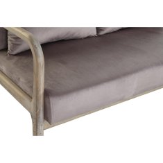 DKD Home Decor 2-sedežna zofa DKD Home Decor Roza platno Gumijasti les Tradicionalno (122 x 85 x 74 cm)
