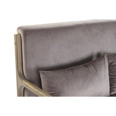DKD Home Decor 2-sedežna zofa DKD Home Decor Roza platno Gumijasti les Tradicionalno (122 x 85 x 74 cm)