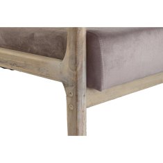 DKD Home Decor 2-sedežna zofa DKD Home Decor Roza platno Gumijasti les Tradicionalno (122 x 85 x 74 cm)