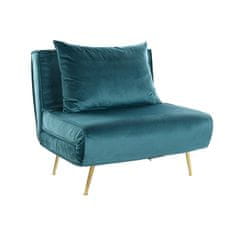DKD Home Decor Sedežna garnitura DKD Home Decor Metal Turquoise Poliester (90 x 90 x 84 cm)