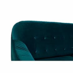 DKD Home Decor Sedežna garnitura DKD Home Decor Turkizna Naravna Poliester Gumijasti les Plastika 81 cm 230 x 144 x 84 cm