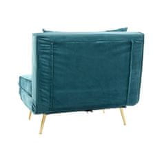 DKD Home Decor Sedežna garnitura DKD Home Decor Metal Turquoise Poliester (90 x 90 x 84 cm)
