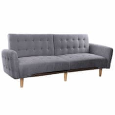 DKD Home Decor Sedežna garnitura DKD Home Decor Siva Poliester Les Plastika Sodobna Scandi 190 x 75 x 75 cm