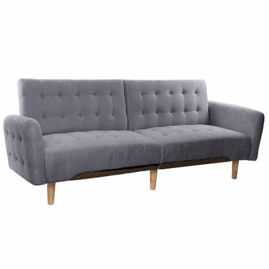 DKD Home Decor Sedežna garnitura DKD Home Decor Siva Poliester Les Plastika Sodobna Scandi 190 x 75 x 75 cm