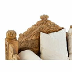 DKD Home Decor Zofa DKD Home Decor Bež poliester bela Mango les (190 x 77 x 90 cm)
