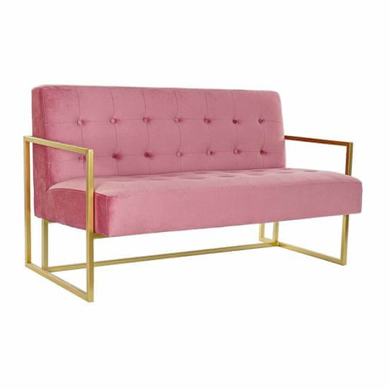 DKD Home Decor Kavč DKD Home Decor 128 x 70 x 76 cm Roza zlata kovina