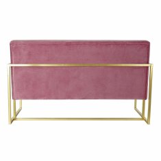 DKD Home Decor Kavč DKD Home Decor 128 x 70 x 76 cm Roza zlata kovina