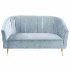 DKD Home Decor Kavč DKD Home Decor Golden Sky blue Kovinska goba MDF Wood Modern Sixties 140 x 77 x 81 cm