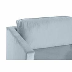 DKD Home Decor Kavč DKD Home Decor 210 x 78 x 85 cm šestdeseta zlata kovinska žametna nebesno modra