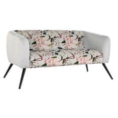 DKD Home Decor Kavč DKD Home Decor Črna bež kovina poliester Shabby Chic (140 x 71 x 71 cm)