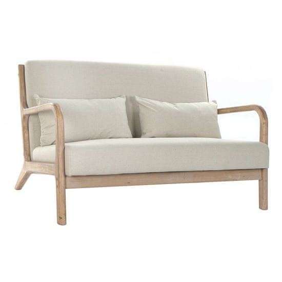 DKD Home Decor Kavč DKD Home Decor Bež Gumijasti les 122 x 85 x 74 cm