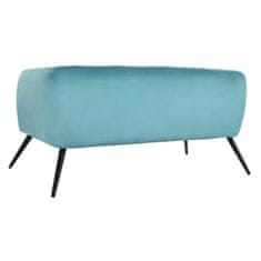 DKD Home Decor Kavč DKD Home Decor Črna kovina Poliester Zeleno cvetje Shabby Chic (140 x 71 x 71 cm)