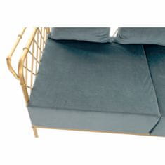 DKD Home Decor Kavč DKD Home Decor Modra zlata kovinska moderna 135 x 70 x 79 cm