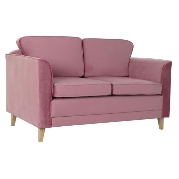 DKD Home Decor Kavč DKD Home Decor 136 x 76 x 82 cm Roza Naravni les Šestdeseta leta