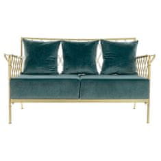 DKD Home Decor Kavč DKD Home Decor Modra zlata kovinska moderna 135 x 70 x 79 cm