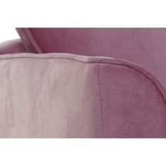 DKD Home Decor Kavč DKD Home Decor 136 x 76 x 82 cm Roza Naravni les Šestdeseta leta