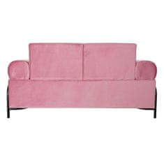DKD Home Decor Kavč DKD Home Decor Črna roza kovina poliester moderno (154 x 76 x 76 cm)