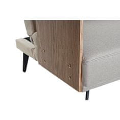 DKD Home Decor Sofa DKD Home Decor 203 x 87 x 81 cm Črna bež kovina rjava