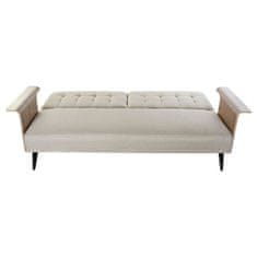 DKD Home Decor Sofa DKD Home Decor 203 x 87 x 81 cm Črna bež kovina rjava