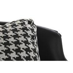 DKD Home Decor Sedežna garnitura DKD Home Decor Bela črna zlata kovinska plastična pasja polt sodobna 130 x 80 x 80 cm