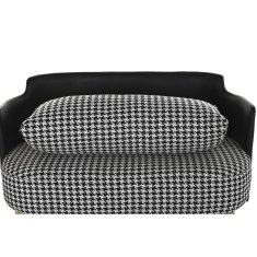 DKD Home Decor Sedežna garnitura DKD Home Decor Bela črna zlata kovinska plastična pasja polt sodobna 130 x 80 x 80 cm