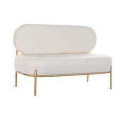 DKD Home Decor Sedežna garnitura DKD Home Decor Beige Golden Metal Modern 116 x 61 x 79 cm