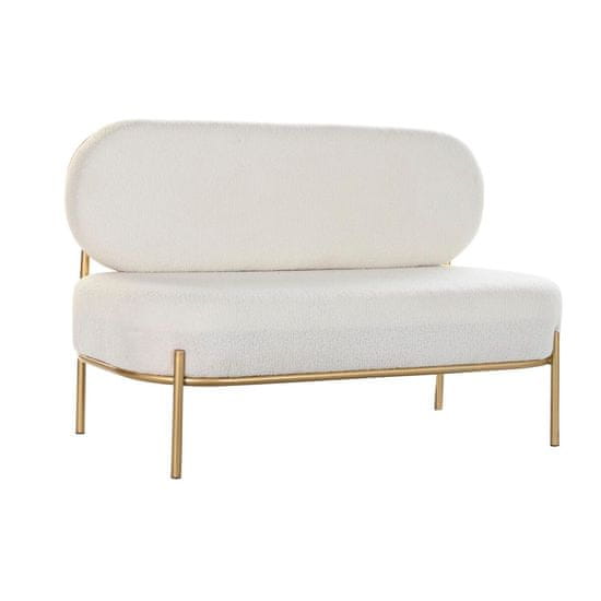 DKD Home Decor Sedežna garnitura DKD Home Decor Beige Golden Metal Modern 116 x 61 x 79 cm
