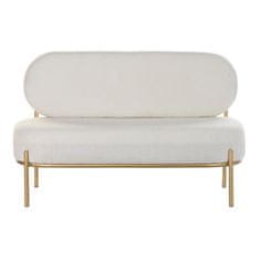 DKD Home Decor Sedežna garnitura DKD Home Decor Beige Golden Metal Modern 116 x 61 x 79 cm