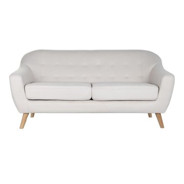DKD Home Decor Kavč DKD Home Decor Naravni poliester Gumijasti les Krem (172 x 82 x 82 cm)