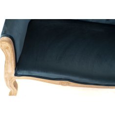 DKD Home Decor Kavč DKD Home Decor Turkizna poliester gumijasti les tradicionalni (107 x 61 x 71 cm)