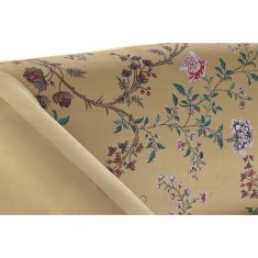 DKD Home Decor Kavč DKD Home Decor Rumena črna kovinska rože Moderno Shabby Chic 140 x 71 x 71 cm