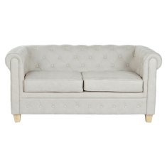 DKD Home Decor Kavč DKD Home Decor 151 x 82 x 70 cm Naravni les Rjava Kremasta Vintage