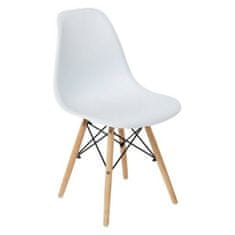 DKD Home Decor Jedilni stol DKD Home Decor Bela (46 x 52 x 82 cm)