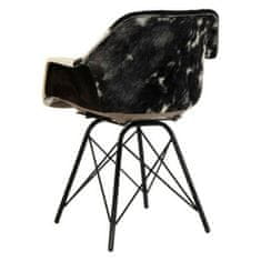 DKD Home Decor Jedilni stol DKD Home Decor Black Multicolor 60,5 x 53 x 81,5 cm