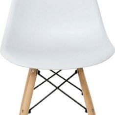 DKD Home Decor Jedilni stol DKD Home Decor Bela (46 x 52 x 82 cm)