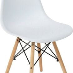 DKD Home Decor Jedilni stol DKD Home Decor Bela (46 x 52 x 82 cm)